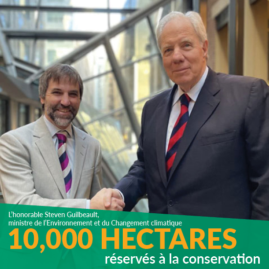 10,000 hectares réservés à la conservation